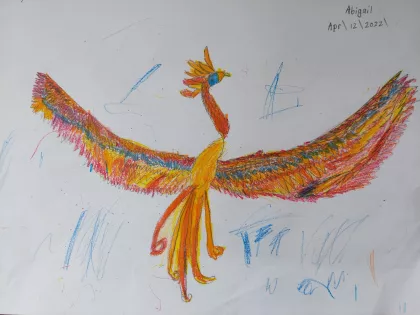 Flying Phoenix by Abigail - Age 8