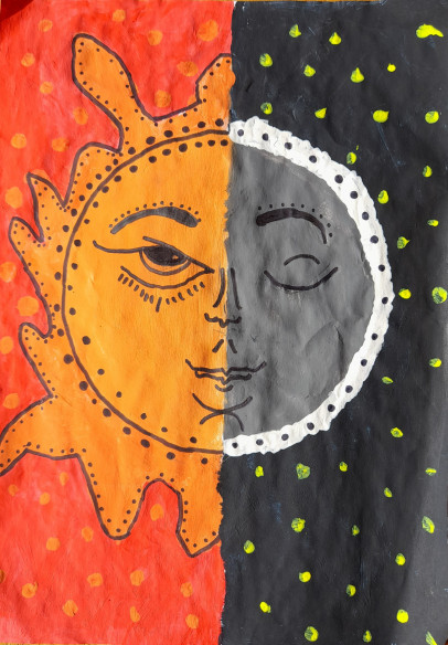 Night and Day by Abigail - Age 10