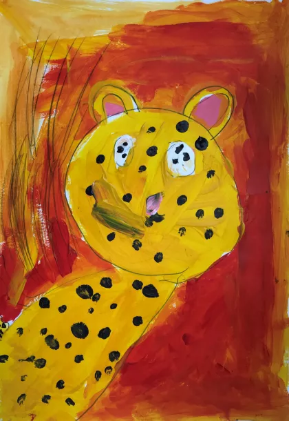The Sunset Cheetah by Aibhilín - Age 7