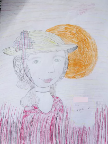Elizabeth Schulyer Portrait by Ailbhe - Age 7