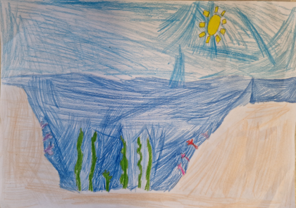 At the sea by AJ - Age 11