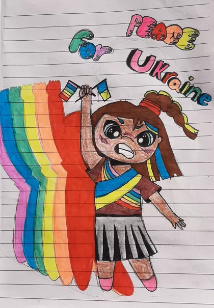 Peace for Ukraine by Alva - Age 10