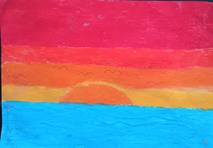 Colours of the Sunset by Amy - Age 10