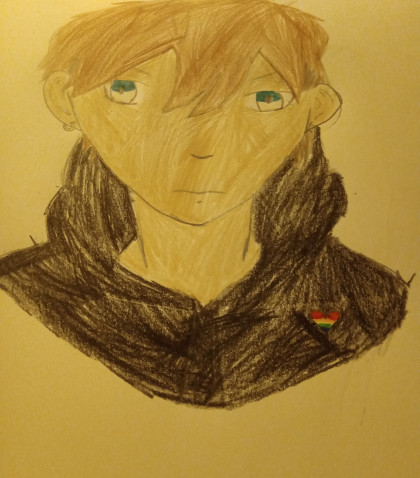 Anime of my Cousin Robert by Amyleigh - Age 11