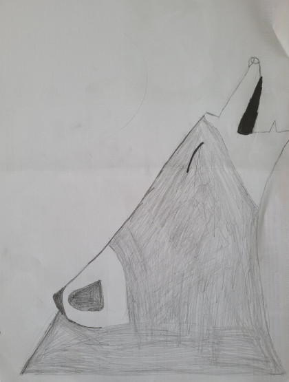 Howling  wolf by ARION - Age 8