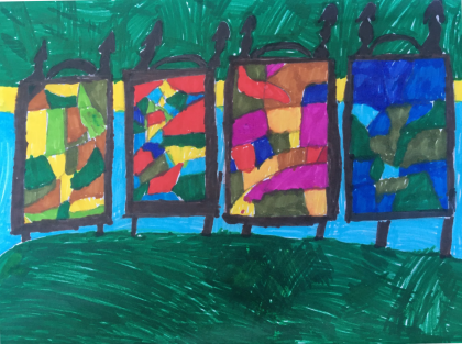 My 4 Seasons in colour by Ben - Age 7