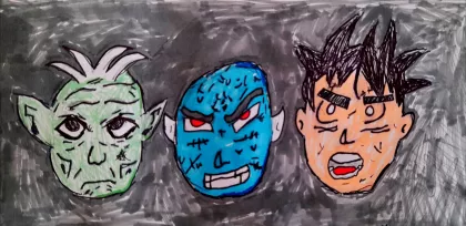 Three Faced by Bobby - Age 12