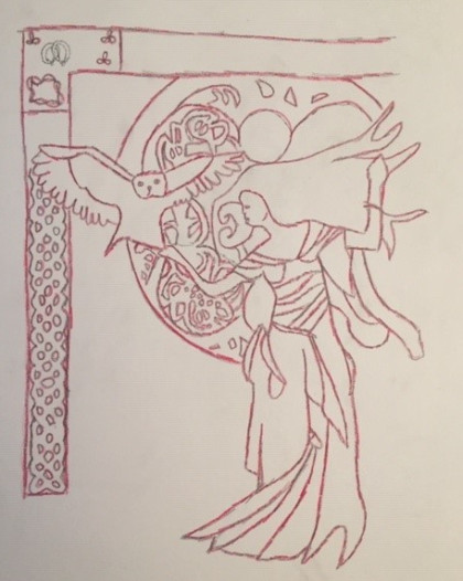 Celtic Drawing by Brógán - Age 14
