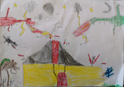 Dragons and Archers by Cian & Austin - Age 7