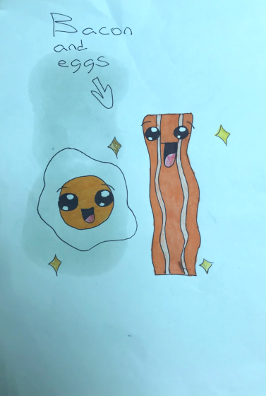 Bacon and Eggs by Elise - Age 9