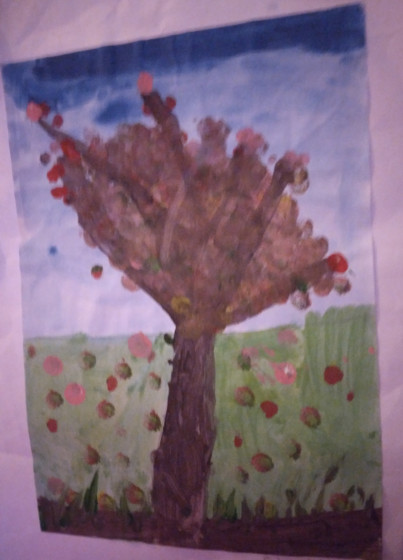 Erica's autumn tree by Erica - Age 7