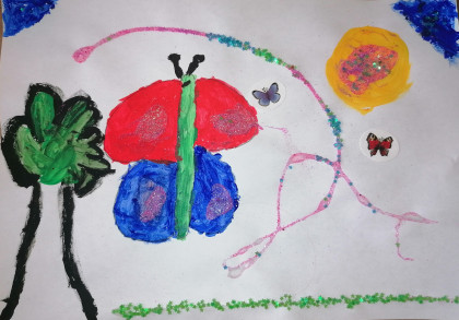 Portrait of a Butterfly by Fiadh - Age 7