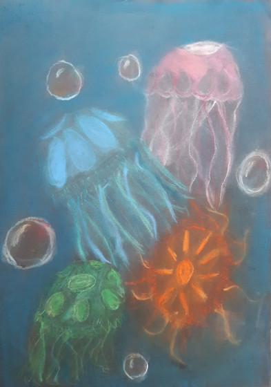 Underwater Dancers by Gabriela - Age 8
