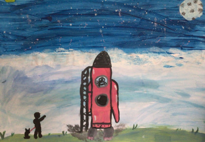 Off to space by Hannah - Age 11