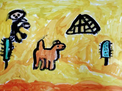 Yellow Desert by Holly - Age 6