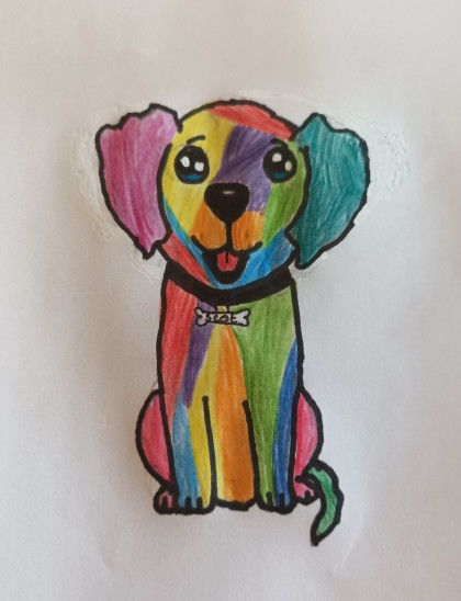 Scot The Colourful Dog by Isabel - Age 11