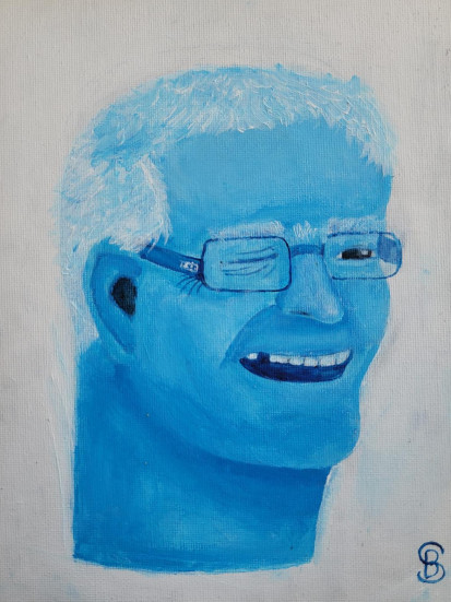 Blue grandad by Isabella - Age 15