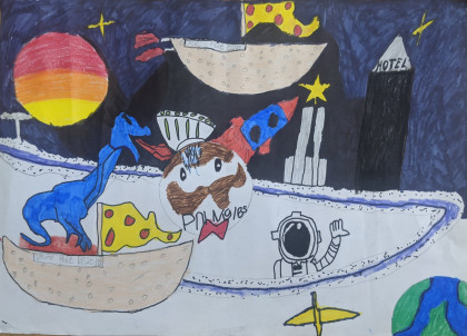 The Space Race by Joshua - Age 9