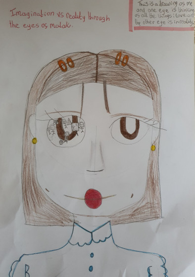 Imagination VS reality through the eyes of Malak by Malak - Age 11