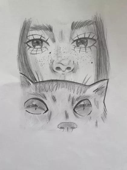 The Cat and the Girl by Niamh - Age 11