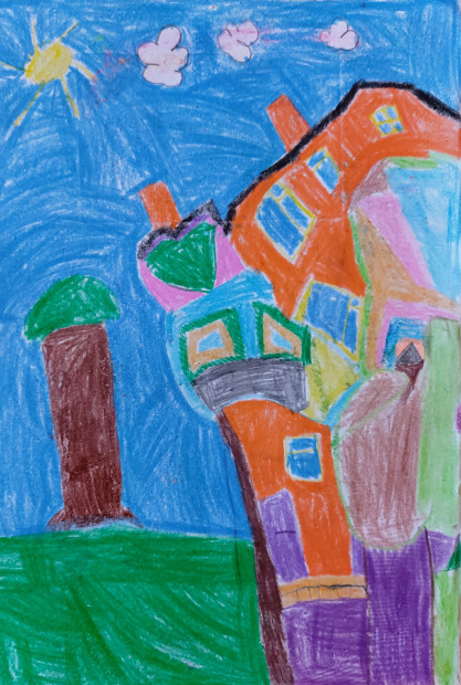 Extraordinary house by Noah - Age 7