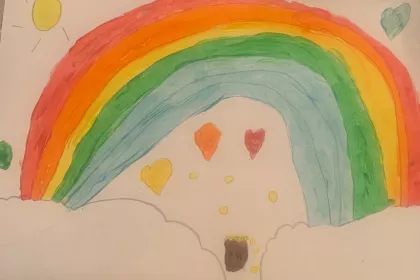 Always gold at the end of the rainbow! by Olivia - Age 10