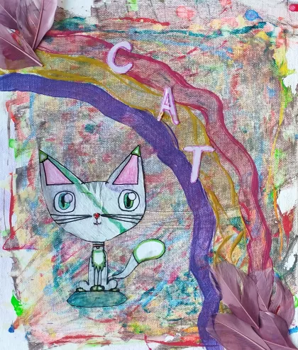 The fantastic KITTEN 😸😍😸 by Sarah - Age 8
