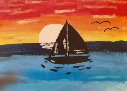 Summer Sunset by Stefanie - Age 11