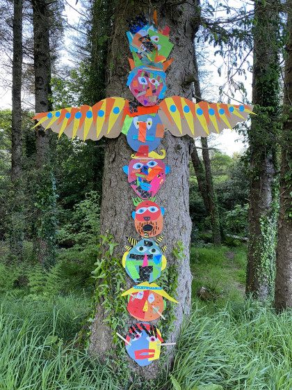 GIGANTIC SUPER EXTRAORDINARY FOREST TOTEM TREE by WeHeartArt Junior Gang - Age Group